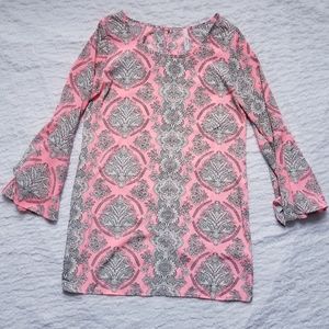 yetts los angeles bell sleeve mini dress